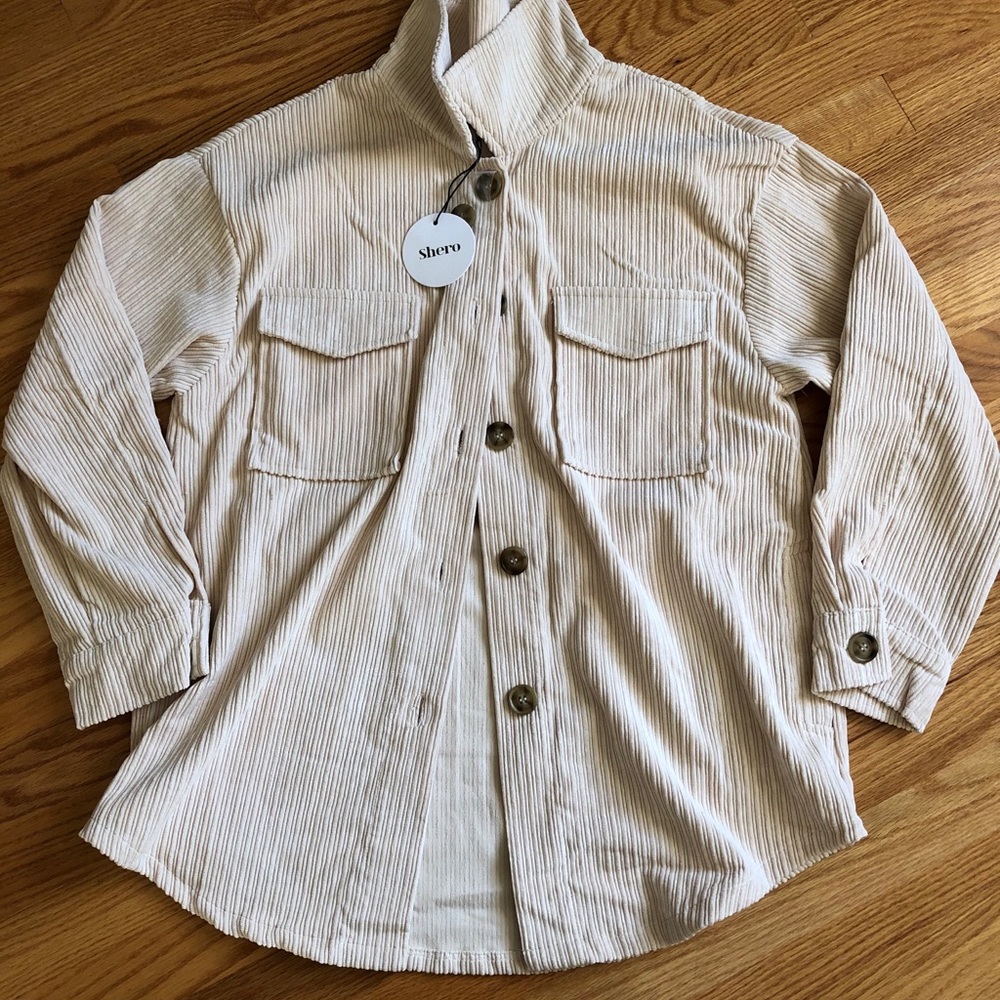 Corduroy Button-Up Jacket